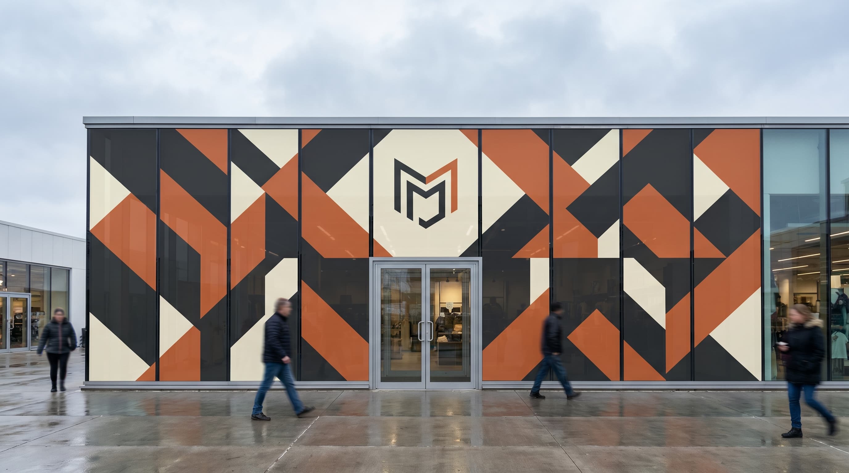 Full-façade brand takeover