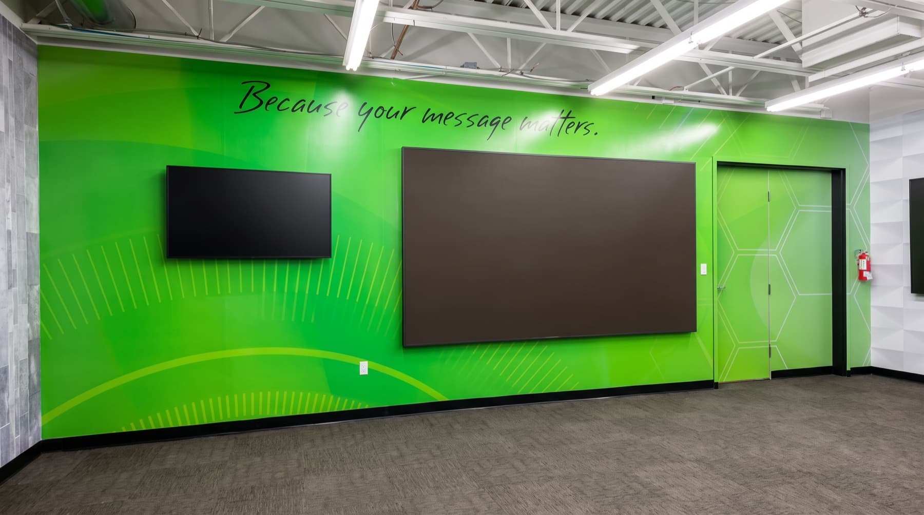 Branded accent wall