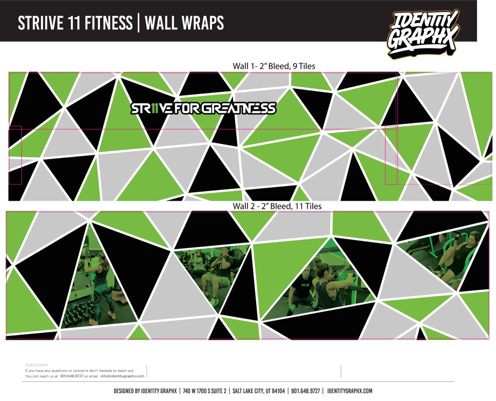 Strive mirror-wall graphic