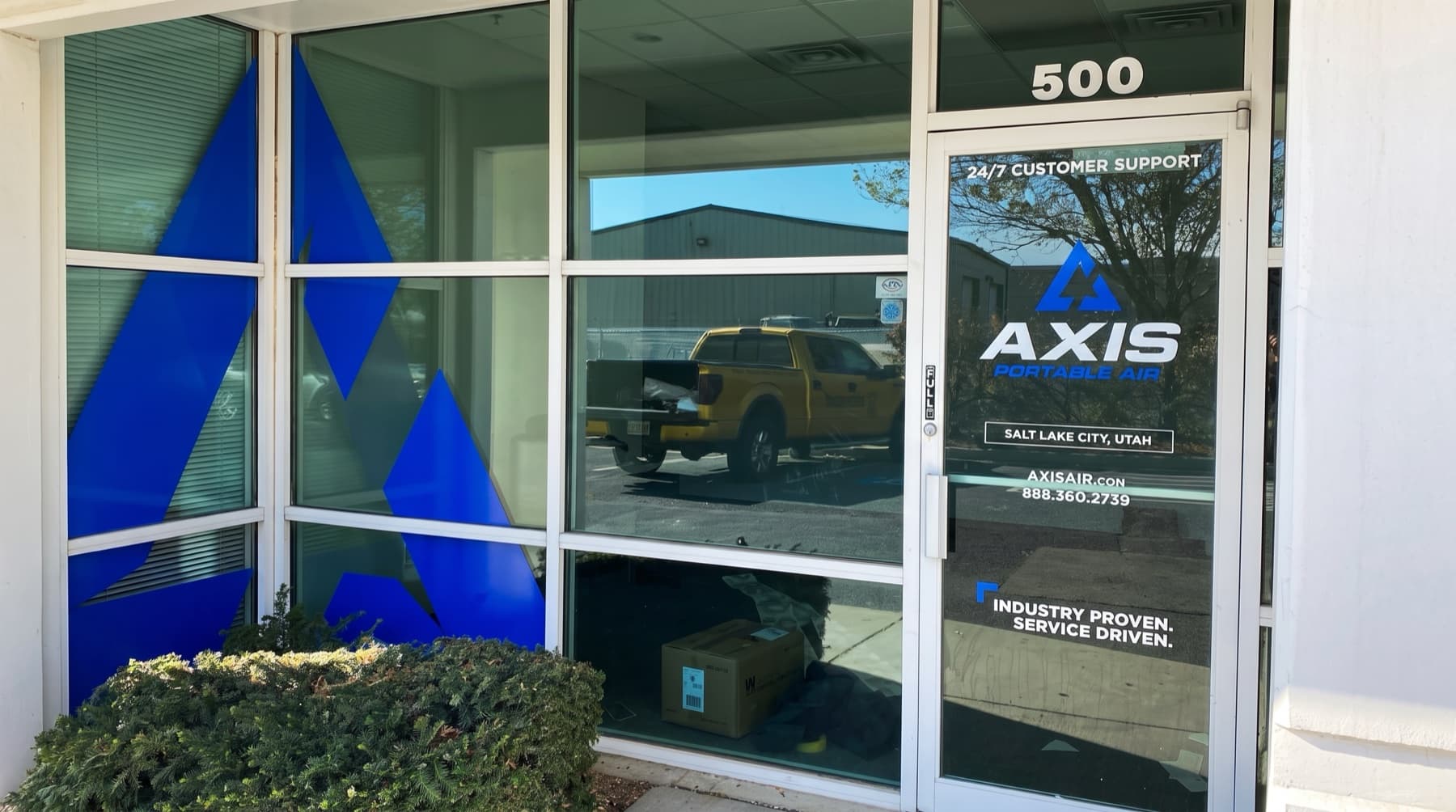 Perforated see-through window film