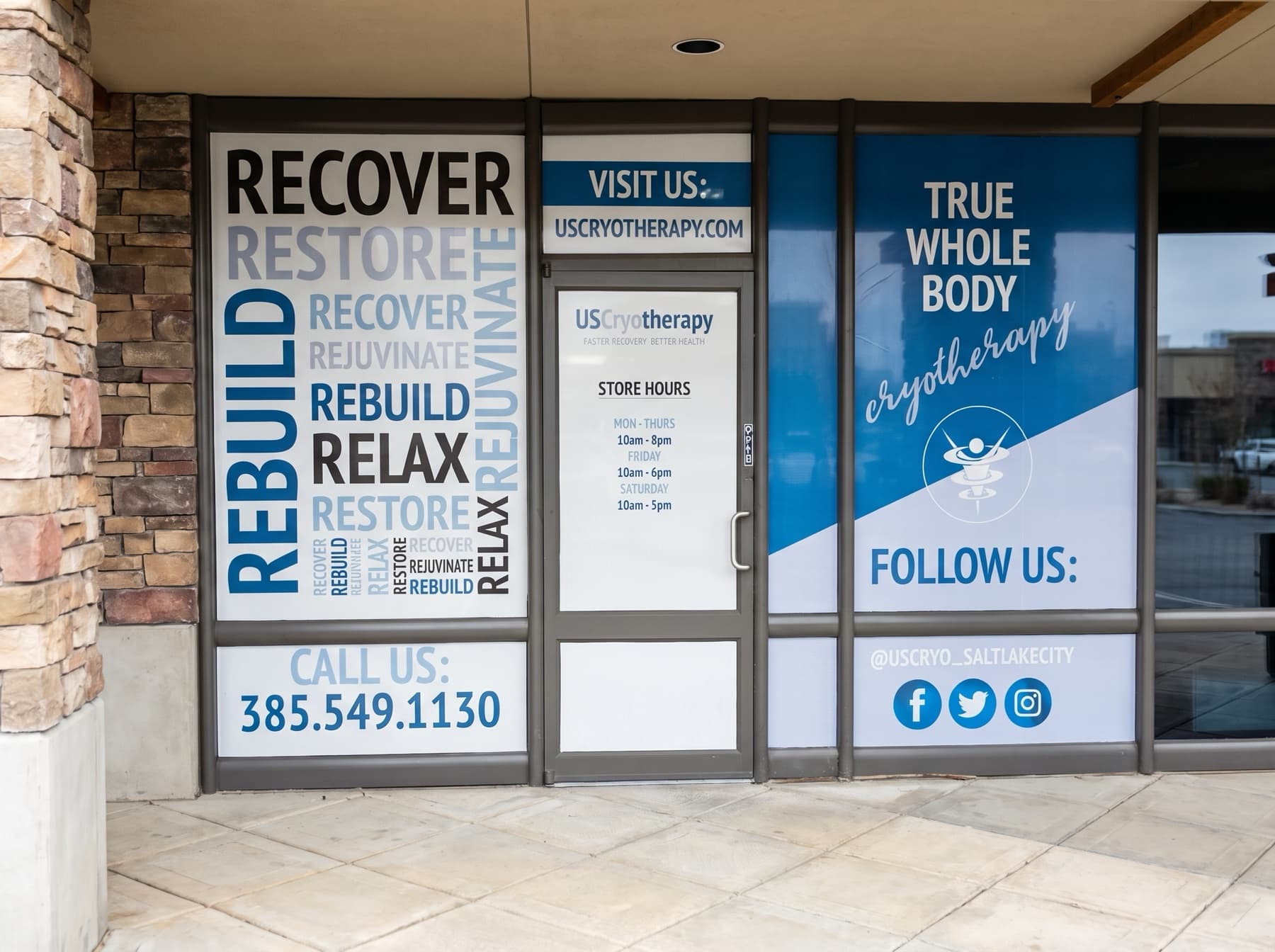 Full storefront window branding