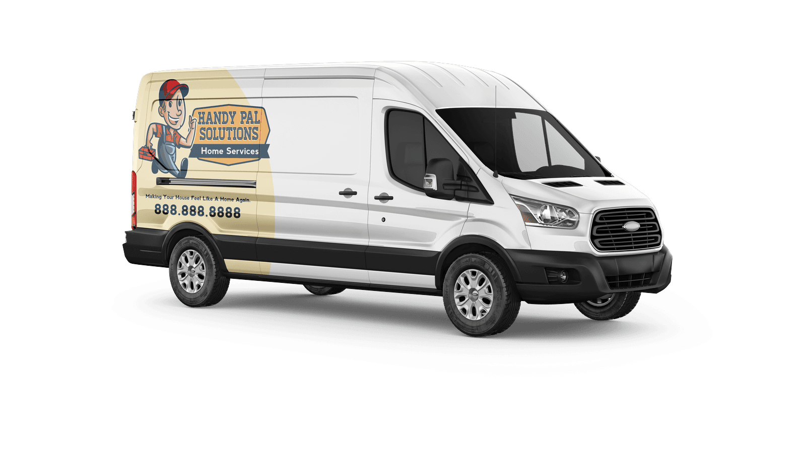 Half wrap on a Ford Transit