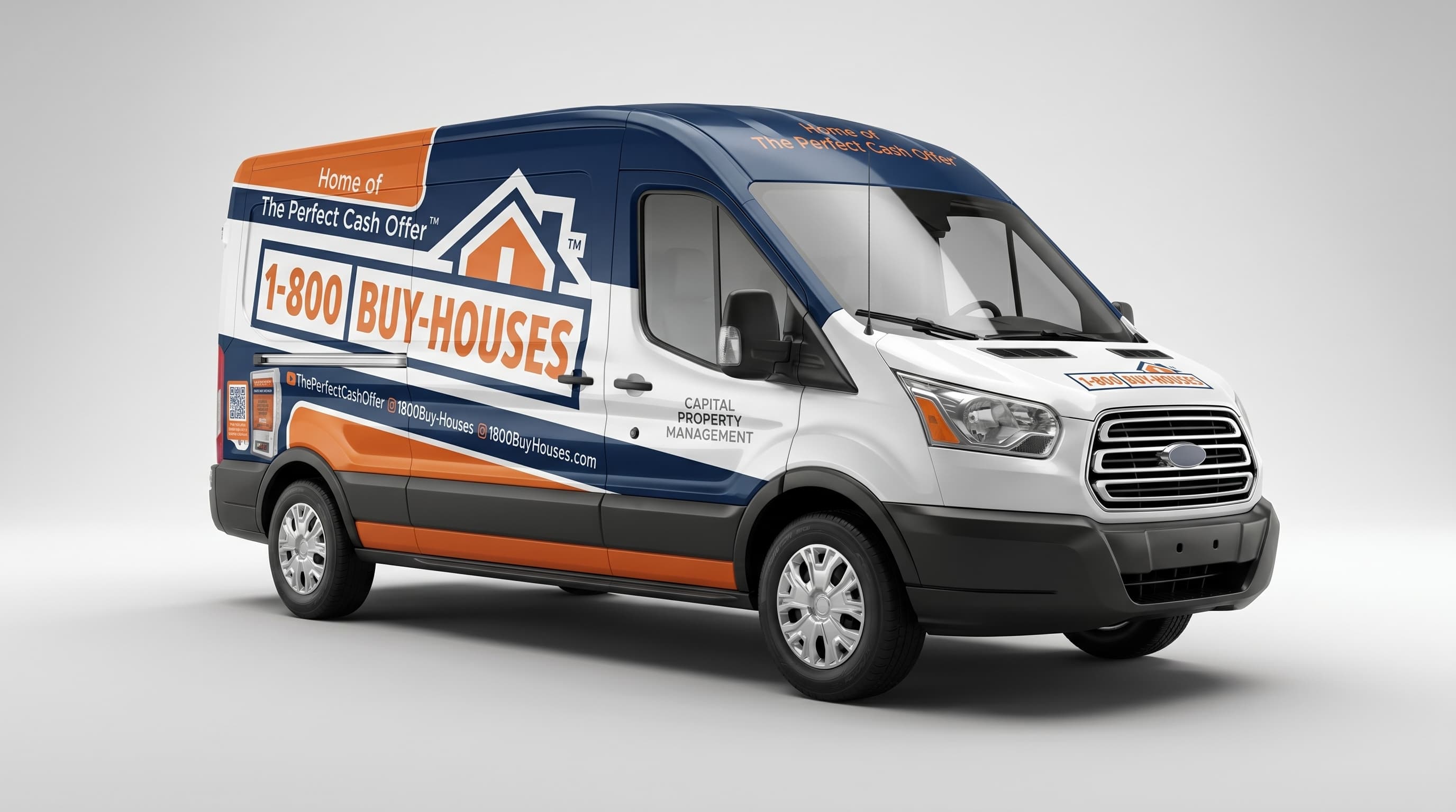 1-800-Buy-Houses Ford Transit wrap