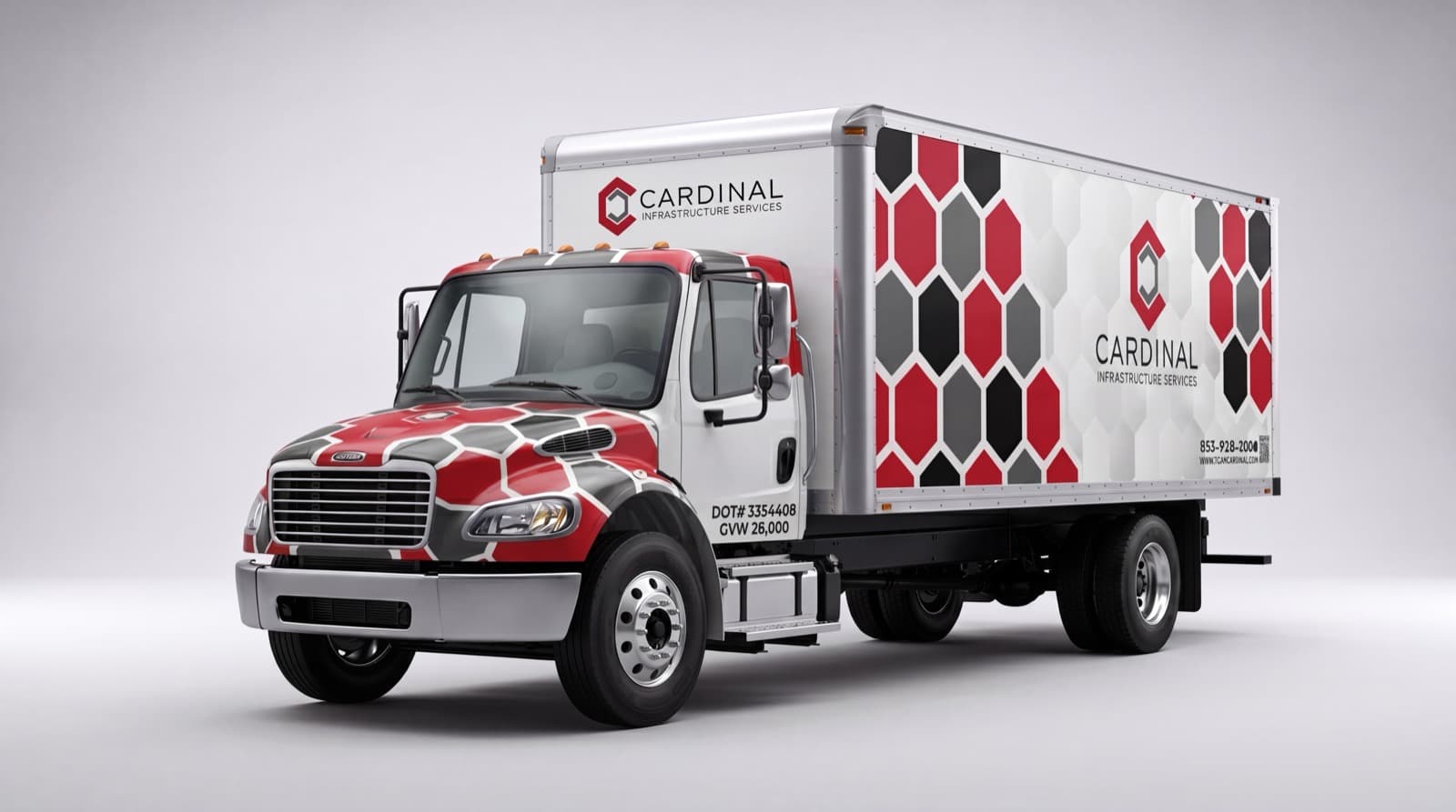 Cardinal Coatings Freightliner box truck wrap