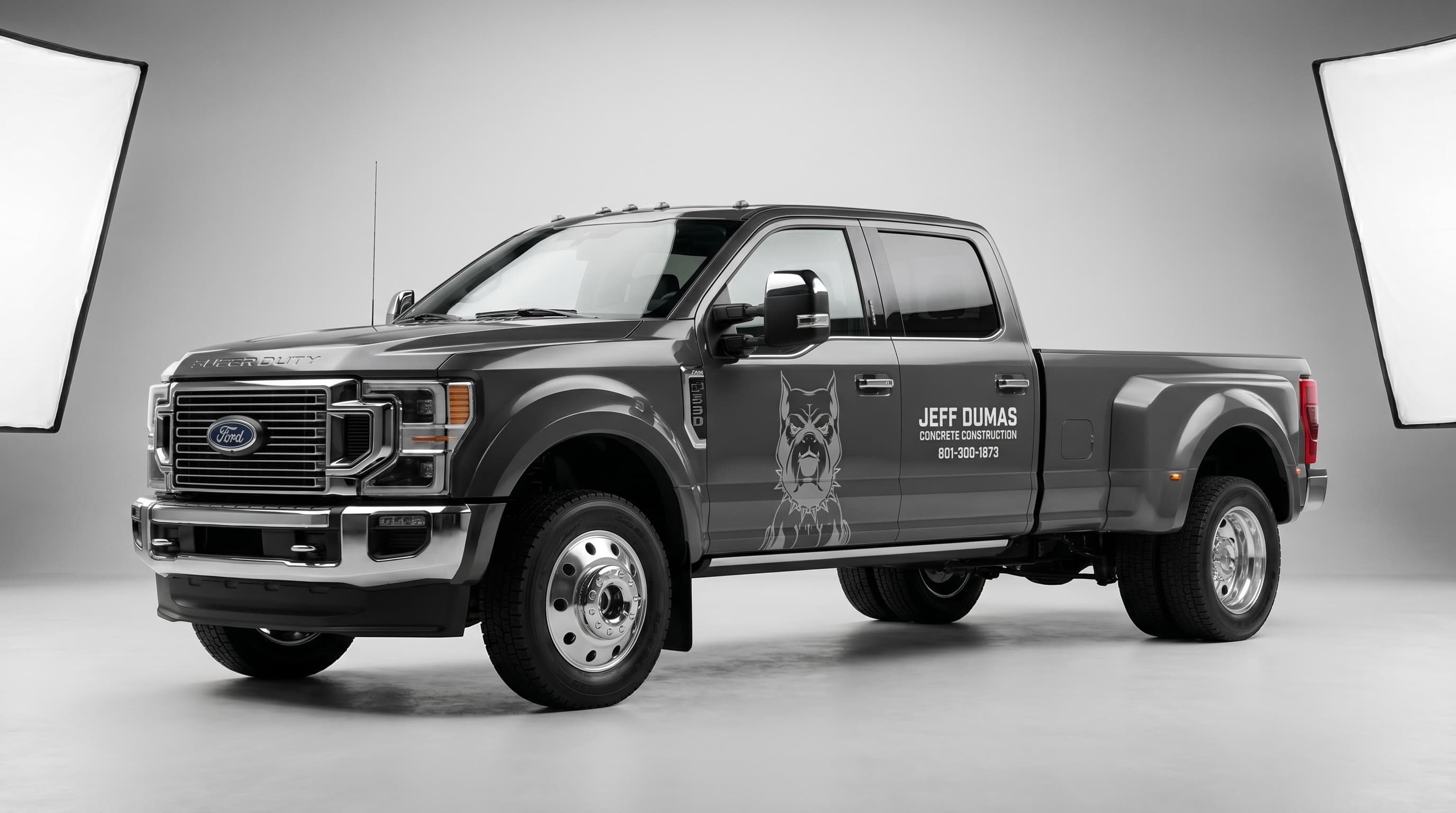 Dumas Concrete Ford F-450 dually wrap