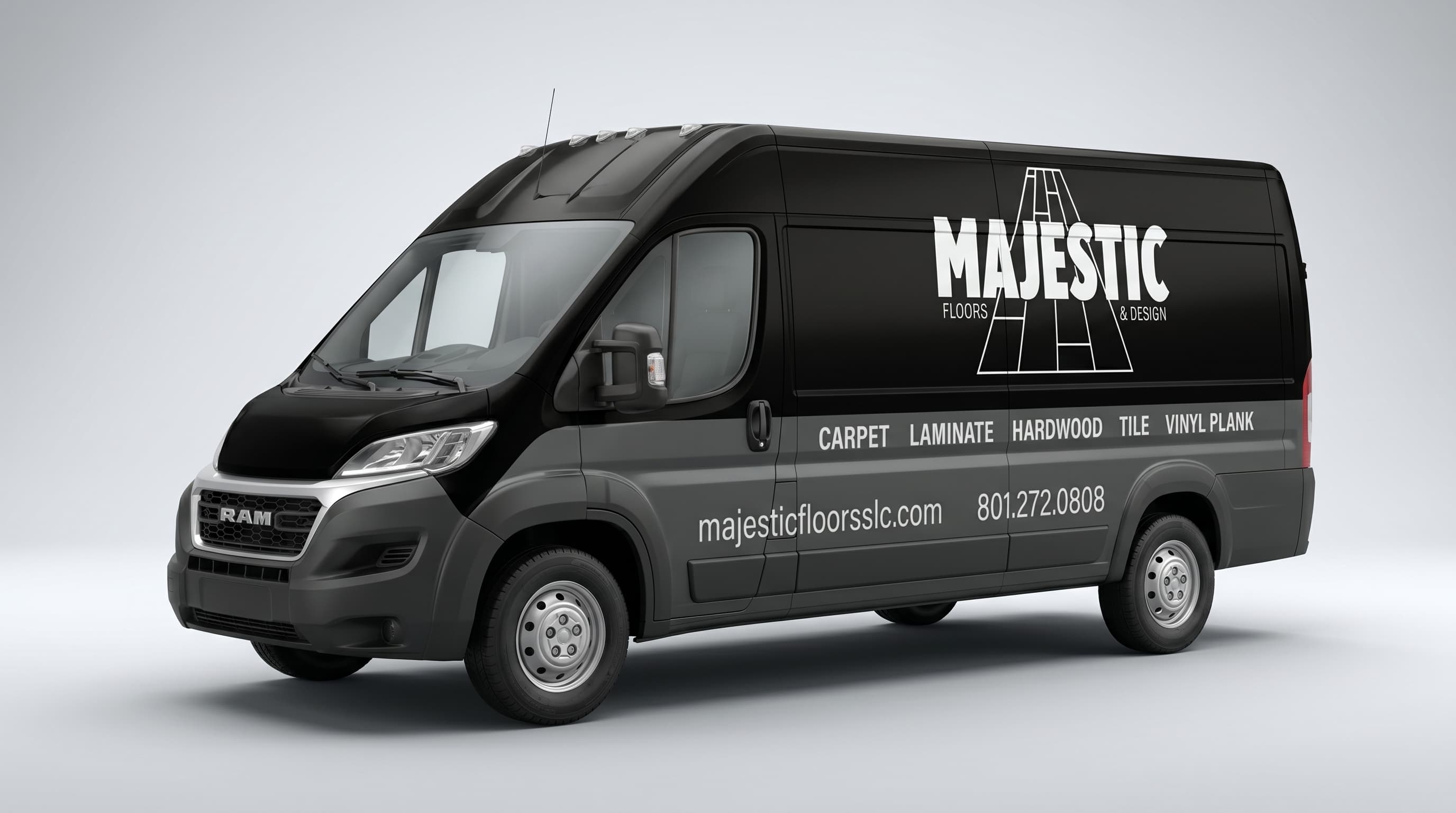 Majestic Flooring Ram ProMaster wrap
