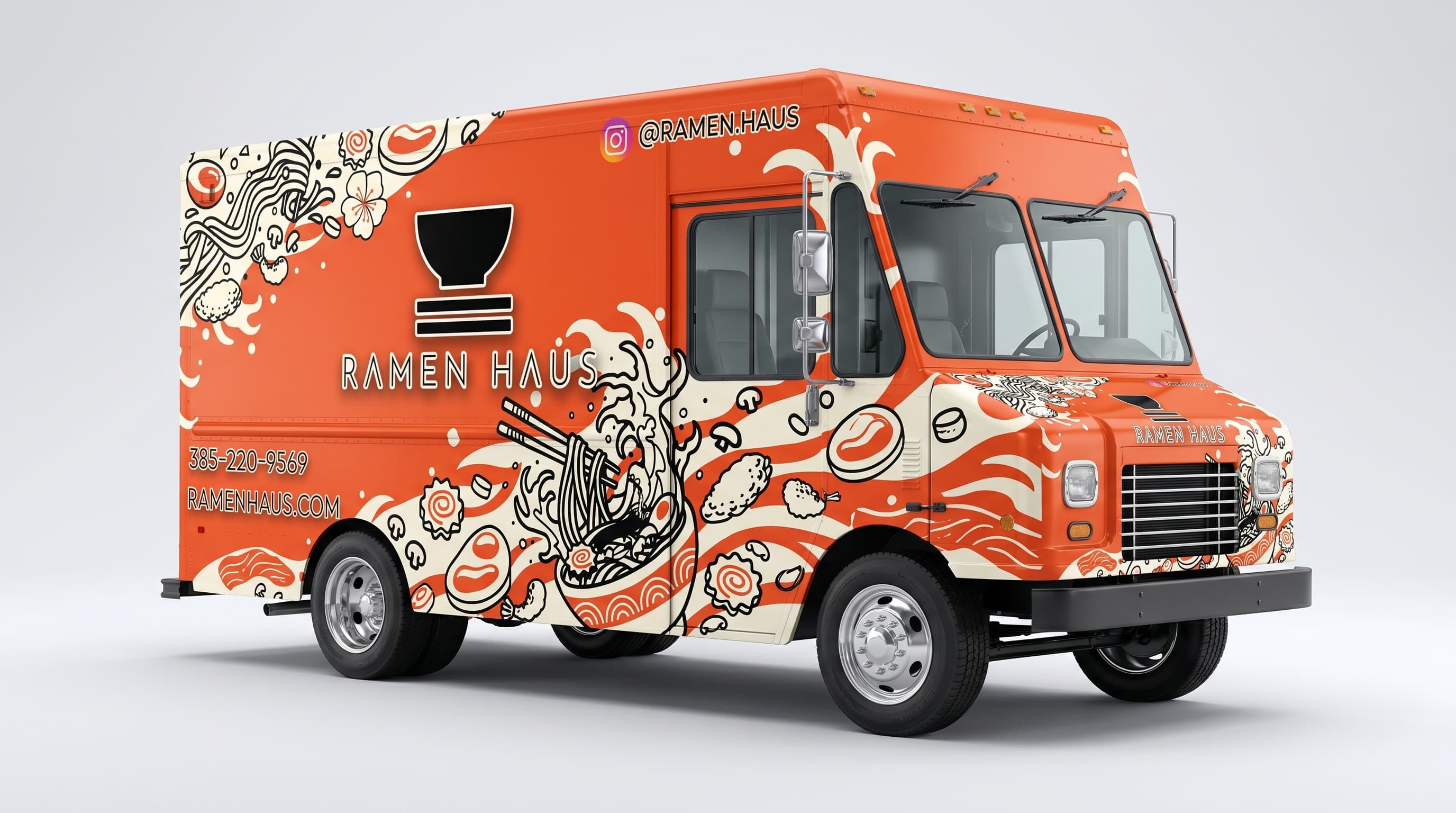 Ramen Haus food truck wrap