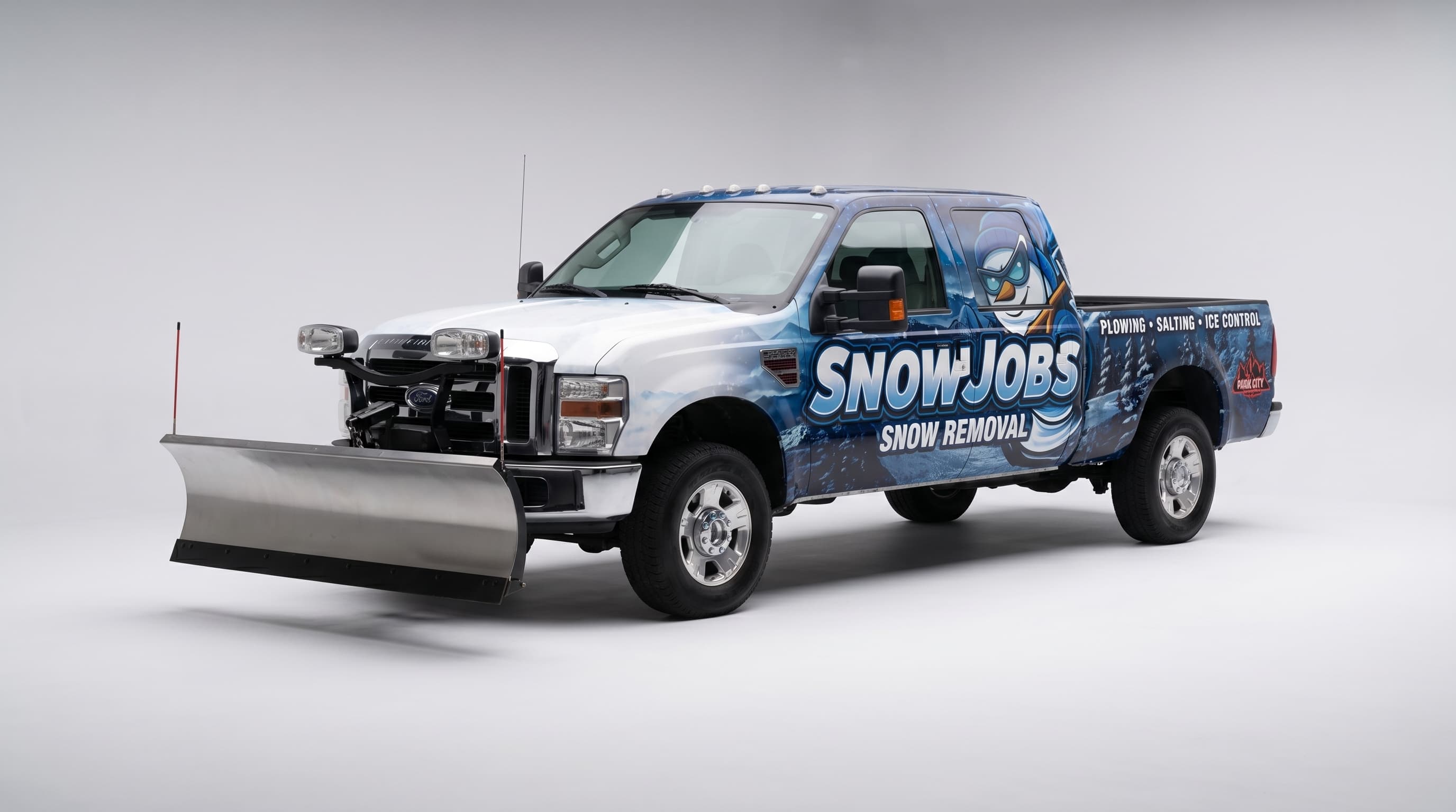 Snow Jobs Ford F-350 plow truck wrap