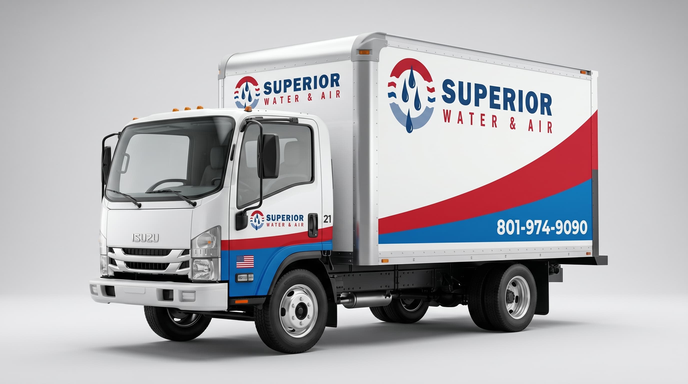 Superior Water Isuzu NPR wrap