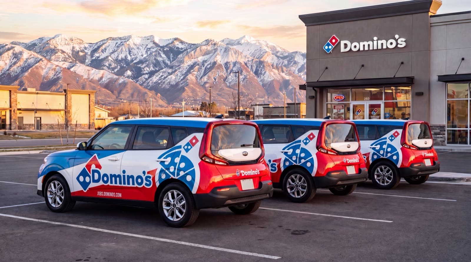 Domino’s — every car identical